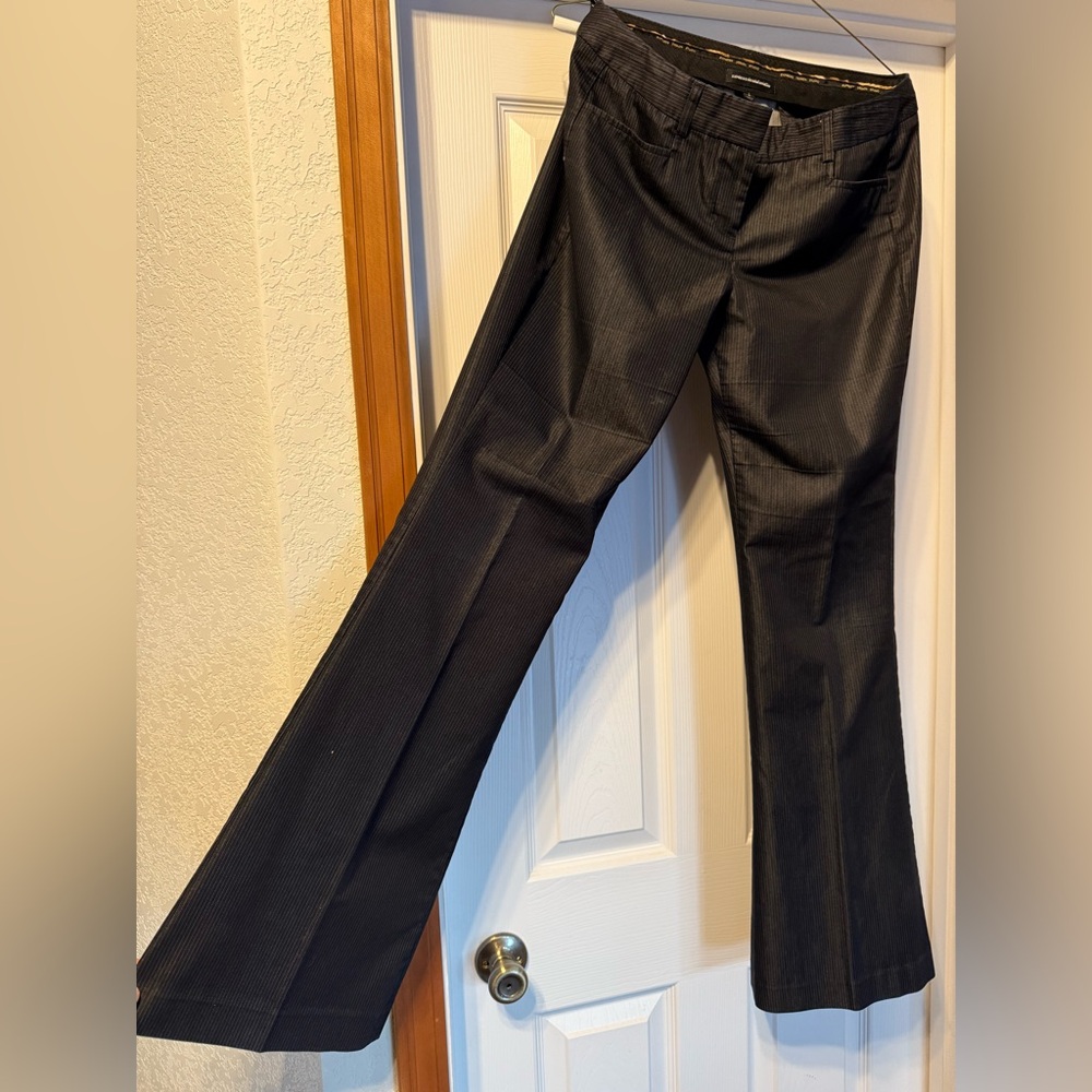 Black Pinstripe Trousers